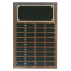 Employee Gifts - Genuine Walnut Completed Perpetual Plaque