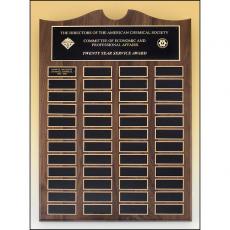Employee Gifts - Roster Series Traditional American Walnut Perpetual Plaque