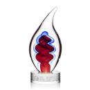 Trilogy Clear Flame Art Glass Award