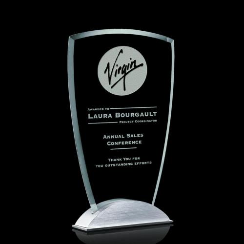 Corporate Awards - Alexandria Arch & Crescent Glass Award