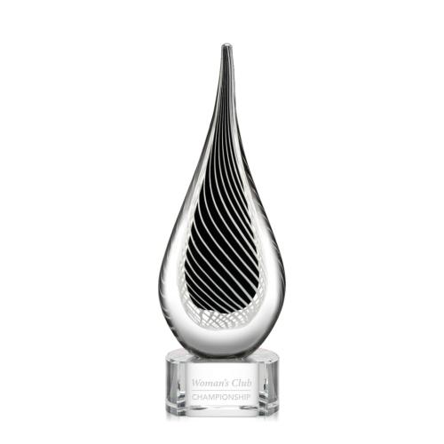 Corporate Awards - Glass Awards - Art Glass Awards - Constanza Clear Art Glass Award