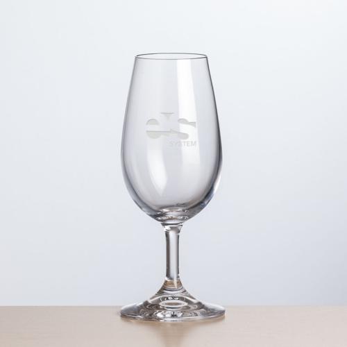 Corporate Recognition Gifts - Etched Barware - Woodbridge Wine Taster - Deep Etch