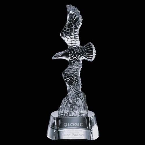 Corporate Awards - Staffordshire Eagle Animals Crystal Award