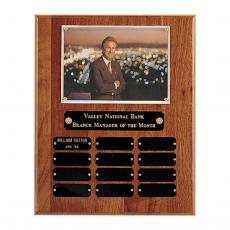 Employee Gifts - American Walnut Wood Perpetual Photo Plaque
