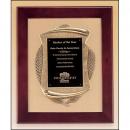 Rosewood Piano Finish Frame Plaque with Bronze Details