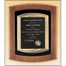 Solid American Walnut Frame Plaque with Bronze Details