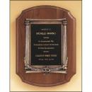 Solid American Walnut Plaque Awards with Bronze Casting
