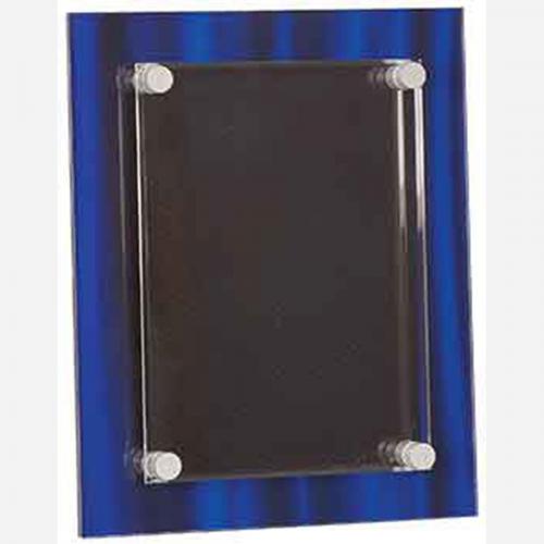 Corporate Awards - Service Awards - Blue Velvet Stand-Off Acrylic Plaque