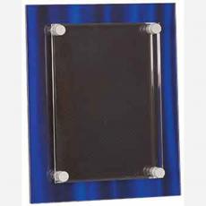 Employee Gifts - Blue Velvet Stand-Off Acrylic Plaque