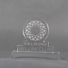 Employee Gifts - Clear Crystal Bellini Club Custom Award