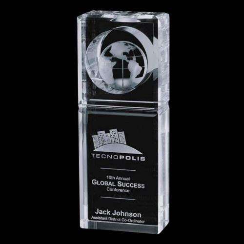 Corporate Awards - Waterloo Globe Spheres Crystal Award
