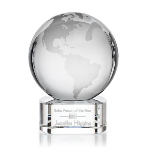Corporate Awards - Globe Clear on Paragon Spheres Crystal Award