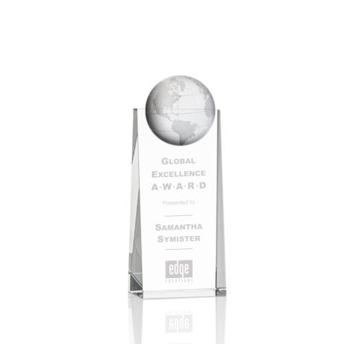 Corporate Awards - Crystal Awards - Sherbourne Globe Spheres Crystal Award