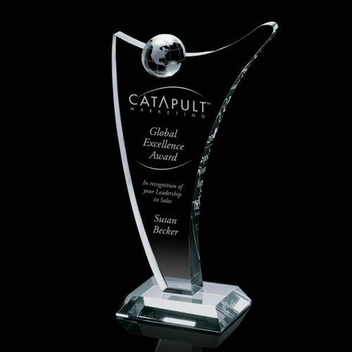 Corporate Awards - Castello Globe Spheres Crystal Award