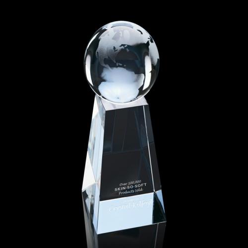 Corporate Awards - Crystal Awards - Globe Awards  - Brunswick Globe Spheres Crystal Award