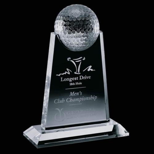 Corporate Awards - Sports Awards - Golf Awards - Maryvale Golf Rectangle Crystal Award