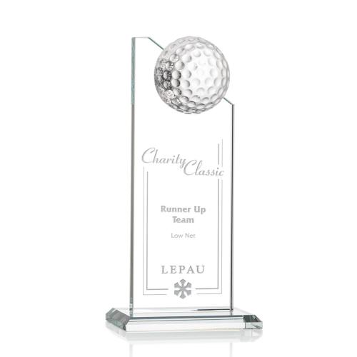 Corporate Awards - Crystal Awards - Obelisk Tower Awards - Ashfield Clear Golf Award