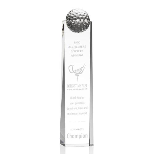 Corporate Awards - Crystal Awards - Obelisk Tower Awards - Dunbar Golf Award