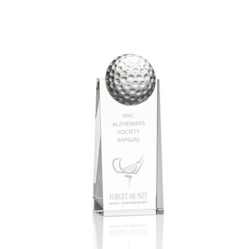 Corporate Awards - Sports Awards & Player Recognition Trophies - Golf Awards - Dunbar Golf Obelisk Crystal Award