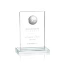 Cumberland Golf Clear Rectangle Crystal Award