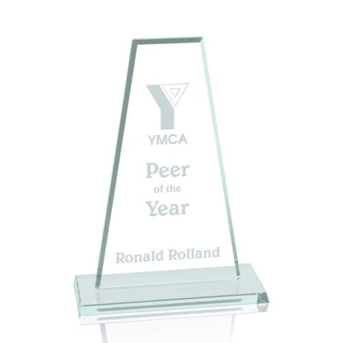 Corporate Awards - Glass Awards - Jade Glass Awards - Essex Jade Rectangle Glass Award
