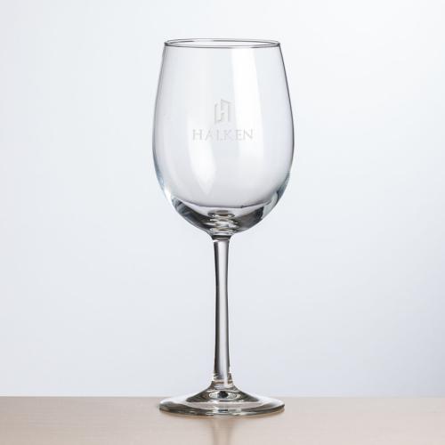 Corporate Recognition Gifts - Etched Barware - Wine Glasses - Connoisseur Wine - Deep Etch 