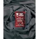 Red Marble & Clear Acrylic Rectangle Plaque with Black Border