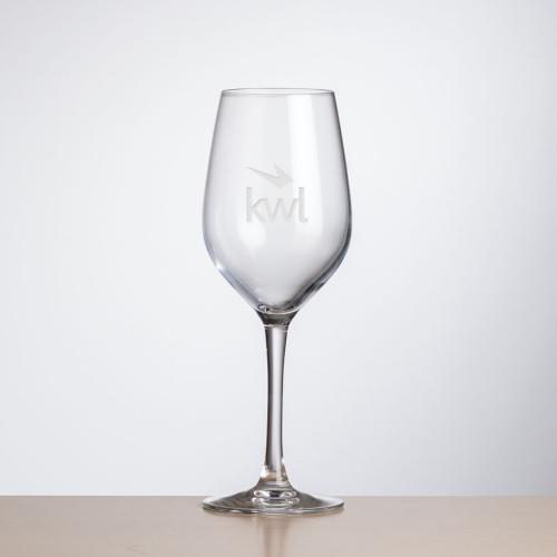 Corporate Recognition Gifts - Etched Barware - Wine Glasses - Lethbridge Wine - Deep Etch