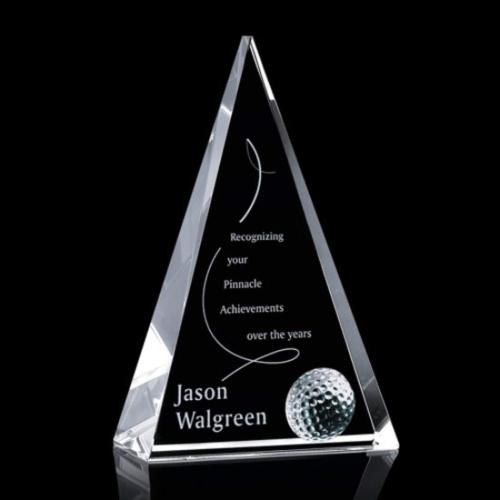 Corporate Awards - Sports Awards - Golf Awards - Holborn Golf Pyramid Crystal Award