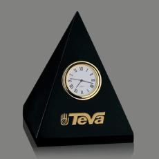 Employee Gifts - Marble Clock - Pyramid