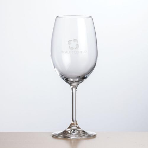 Corporate Recognition Gifts - Etched Barware - Wine Glasses - Naples Wine - Deep Etch