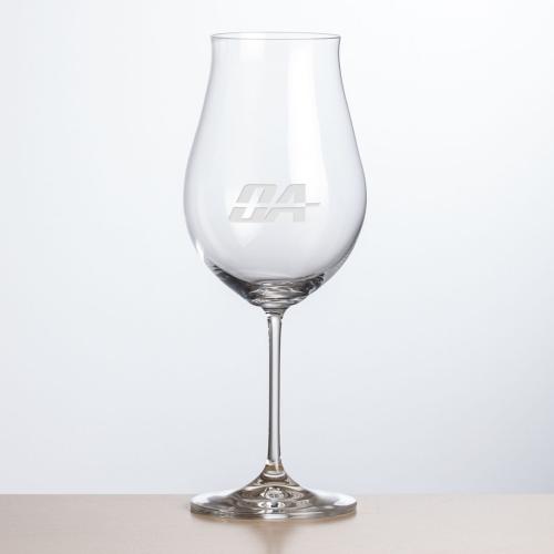 Corporate Recognition Gifts - Etched Barware - Wine Glasses - Avondale Wine - Deep Etch