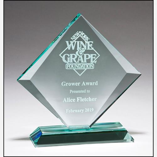 Corporate Awards - Diamond Series Jade Glass Award