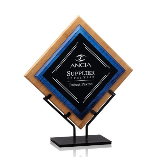 Corporate Awards - Lancaster Blue  Diamond Wood Award