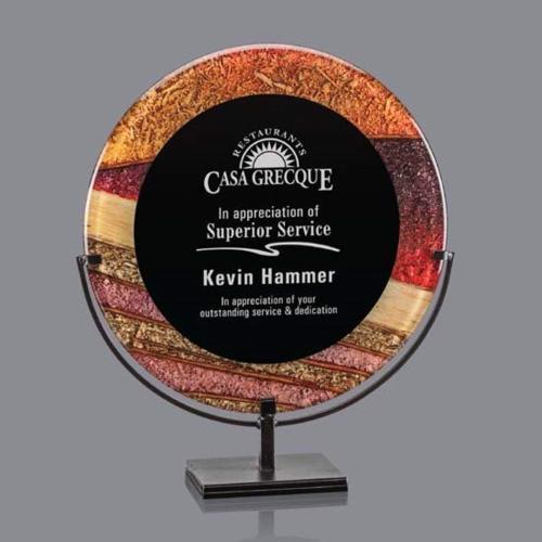 Corporate Awards - Baldridge Autumn Circle Acrylic Award