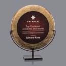 Baldridge Gold/Burgundy Circle Acrylic Award