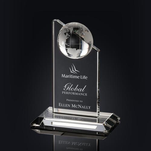 Corporate Awards - Crystal Awards - Globe Awards  - Global Excellence Spheres Crystal Award
