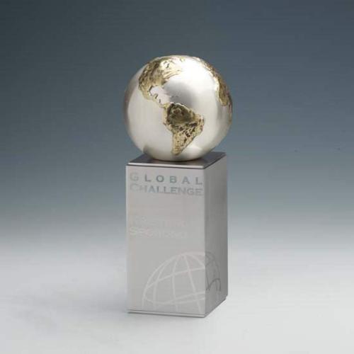 Corporate Awards - Terra Tower Spheres Metal Award