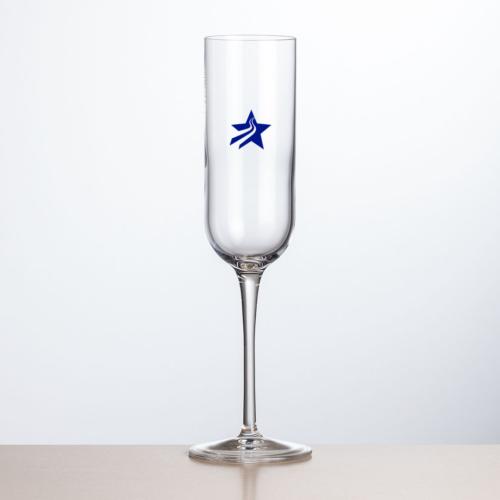 Corporate Gifts, Recognition Gifts and Desk Accessories - Etched Barware - Mariella Flute 7oz - Imprinted