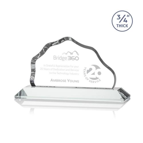 Corporate Awards - Crystal Awards - Petersen Clear Crystal Award