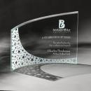 Breeze Jade Crystal Curved Crescent Award