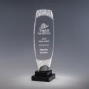 Winsome Clear Acrylic Tower Award on Black Base