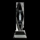 President 3D Clear on Base Obelisk Crystal Award