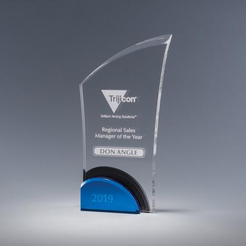 Corporate Awards - Rush Corporate Awards & Plaques - Cannondale Clear Acrylic Employee Award