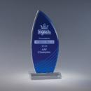 Flamma Cobalt Blue Acrylic Flame Award
