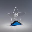 Estrella Clear & Blue Star Acrylic Award