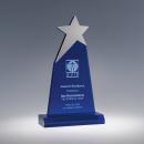 Cobalt Blue Acrylic Star Award