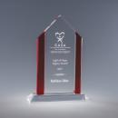 Veranda Clear & Red Acrylic Award