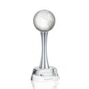 Willshire Globe Clear Spheres Crystal Award