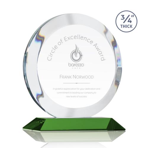 Corporate Awards - Gibralter Green  Crystal Award